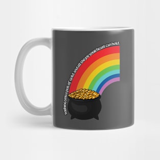 St. Patrick's Day Rainbow Wishing You a Pot of Gold Joy 2 Mug